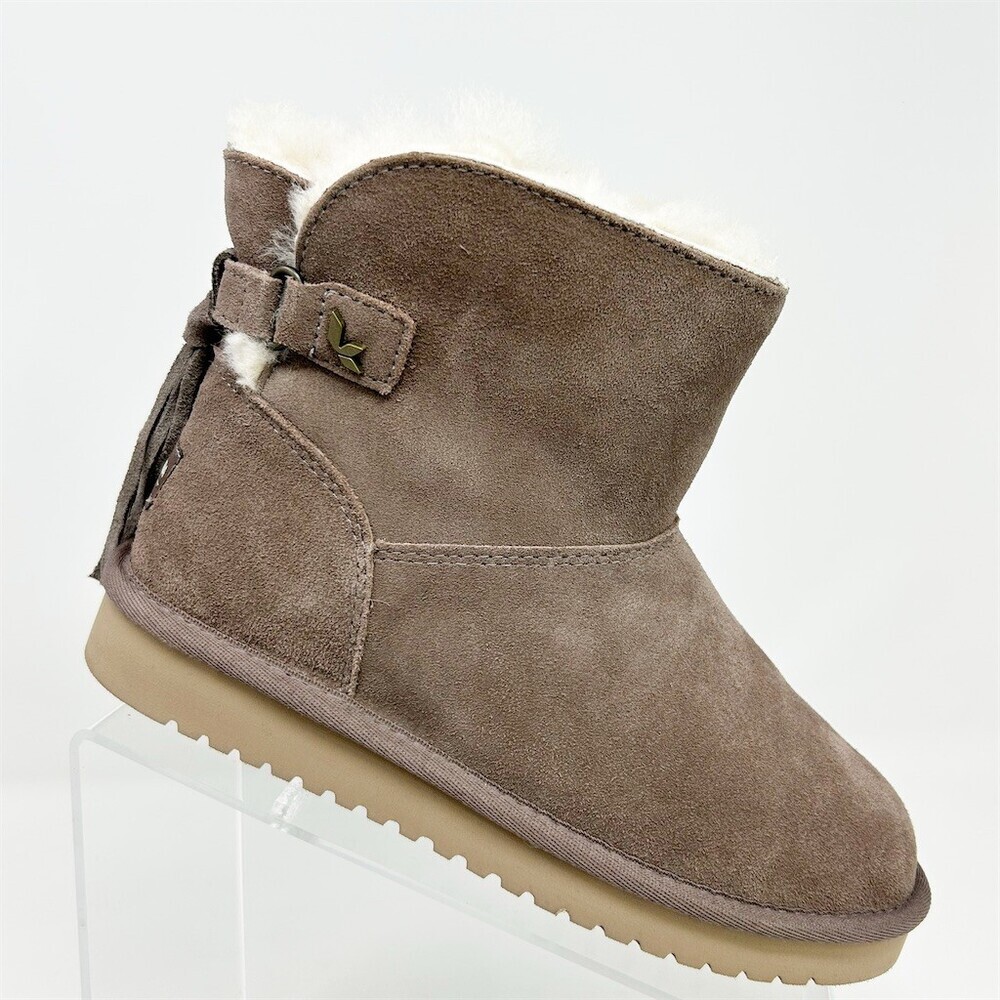 Koolaburra by UGG Womens Ankle Bootie Mauve Tassel Slip On Plush Lined Size 6